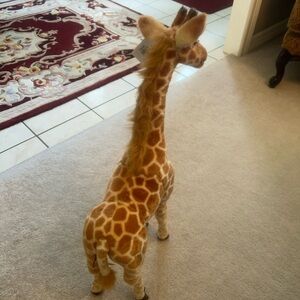 Stuffed, Standing Giraffe. 28” Tall. Bendable Neck.